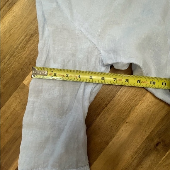 Opus Fengani Sky Preppy Blue 100% Linen Cotton Pullover Tunic Top Sz EU 38 US M - Picture 11 of 12